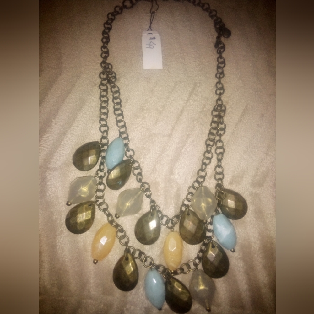 Elegant Premier Designs Multicolor Beaded Necklace